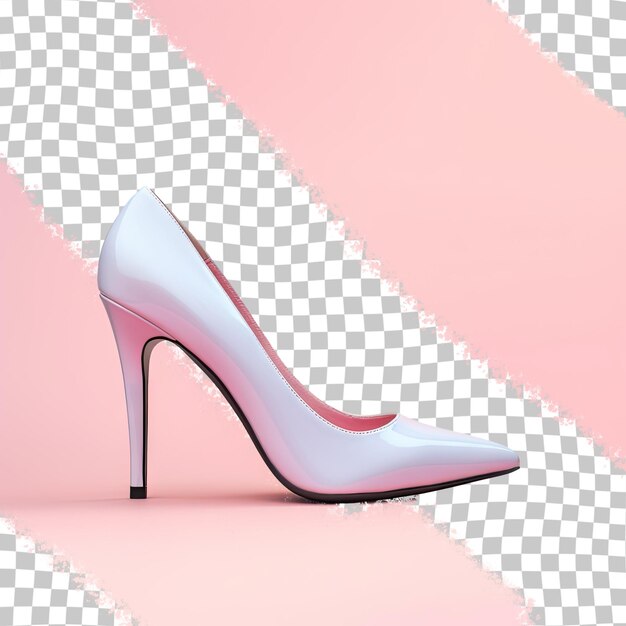 a pink shoe with a pink background and the word " pink " on the bottom.