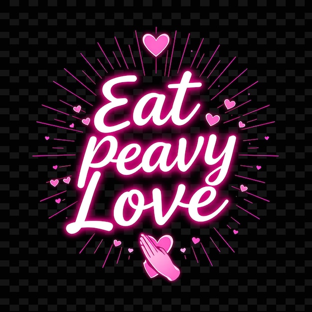 PSD a pink sign that says eat fat love