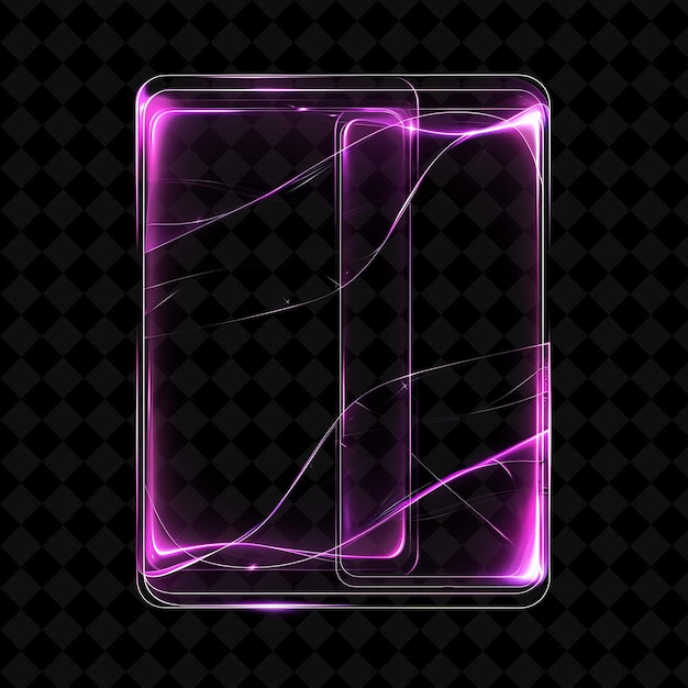 PSD a pink square with a large letter in it