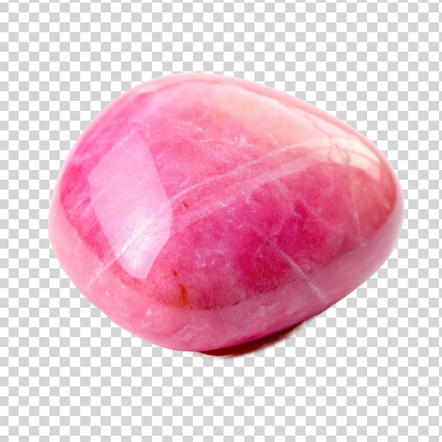 Pink stone Isolated on transparent background