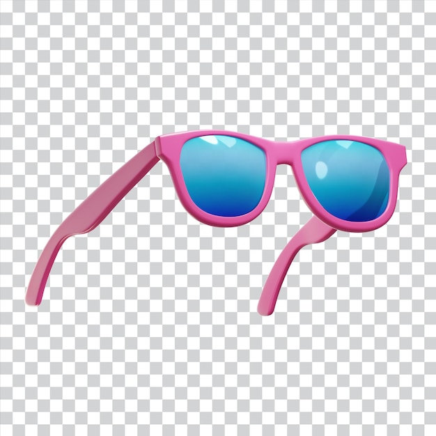 Pink sunglasses 3D illustration Icon