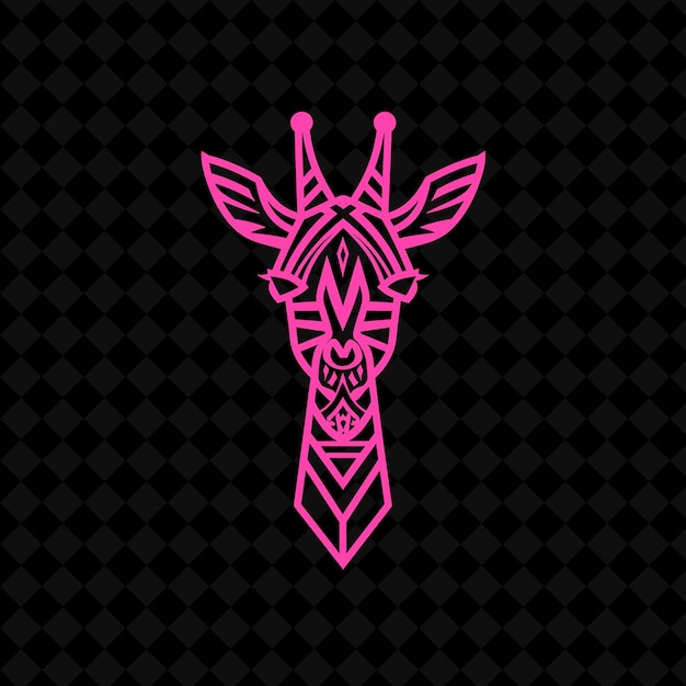 pink unicorn on a black background with a pattern of pink wings