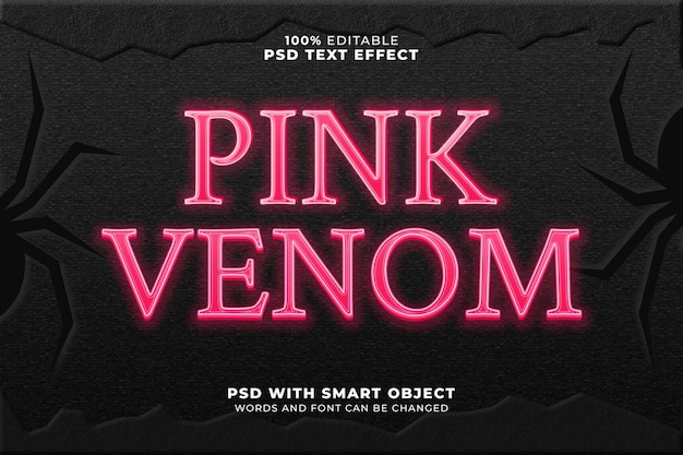 Pink Venom Text Effect