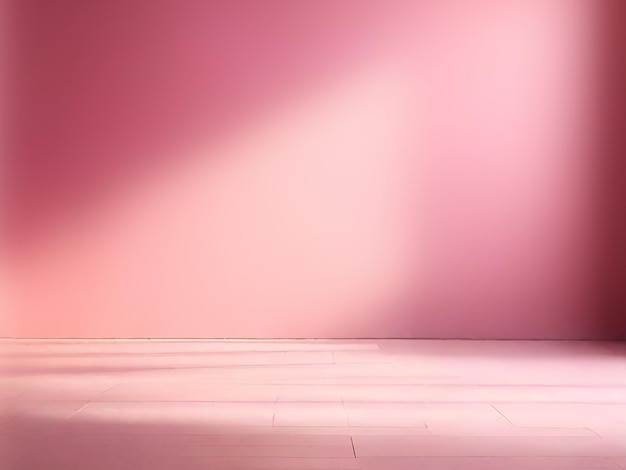 PSD pink wall with light streaming in generative ai