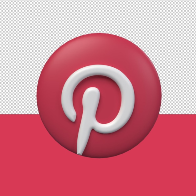 Pinterest 3D icon