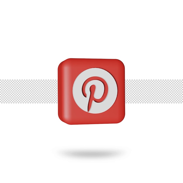 Pinterest 3d icon