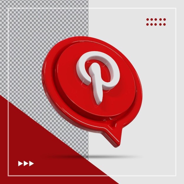 Pinterest Icon style Creative Concept