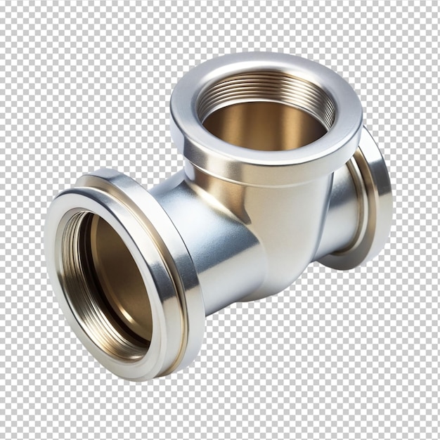 PSD pipe fitting jet on transparent background