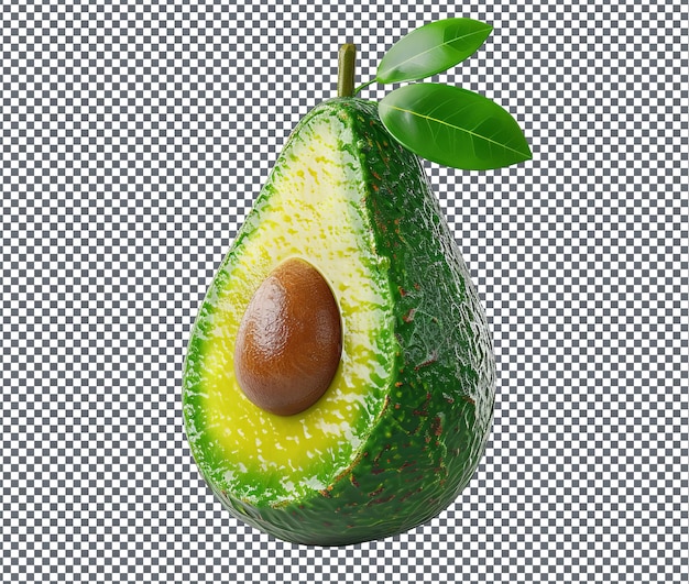 Piquant Avocado isolated on transparent background iso