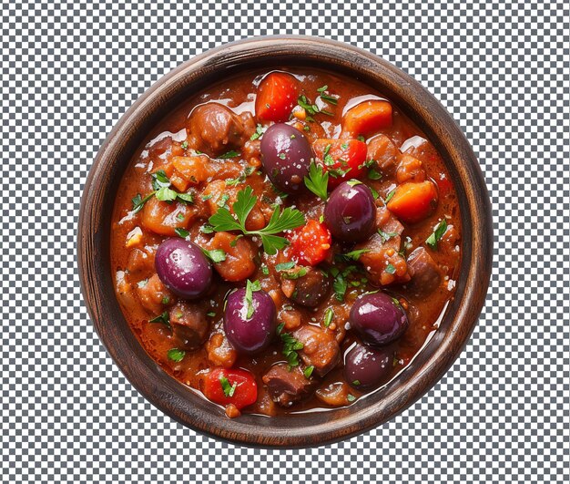 PSD piquant gitega grilled grape gari goulash isolated on transparent background