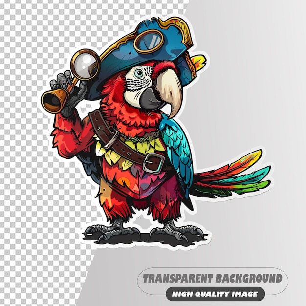 PSD pirate art and photography isolated on transparent background psd file