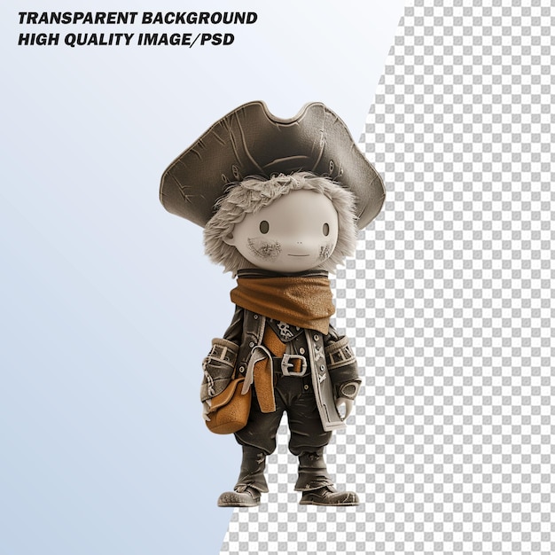 PSD pirate art and photography isolated on transparent background