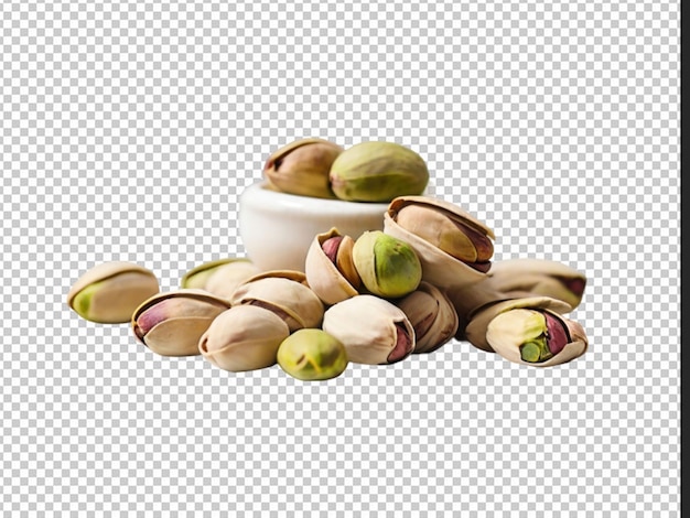 pistachio with white background