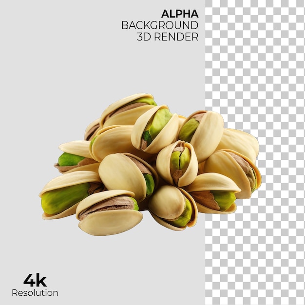 Pistachios on Transparent Background