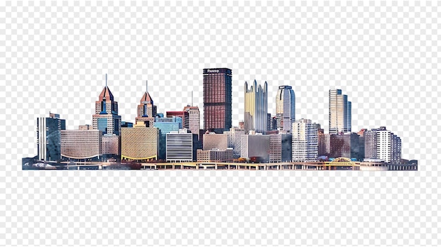 PSD pittsburgh city skyline