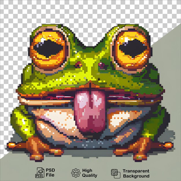 Pixel Art Frog Design for Game Development