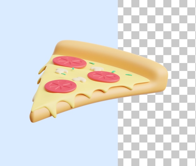 Pizza 3D Illustration