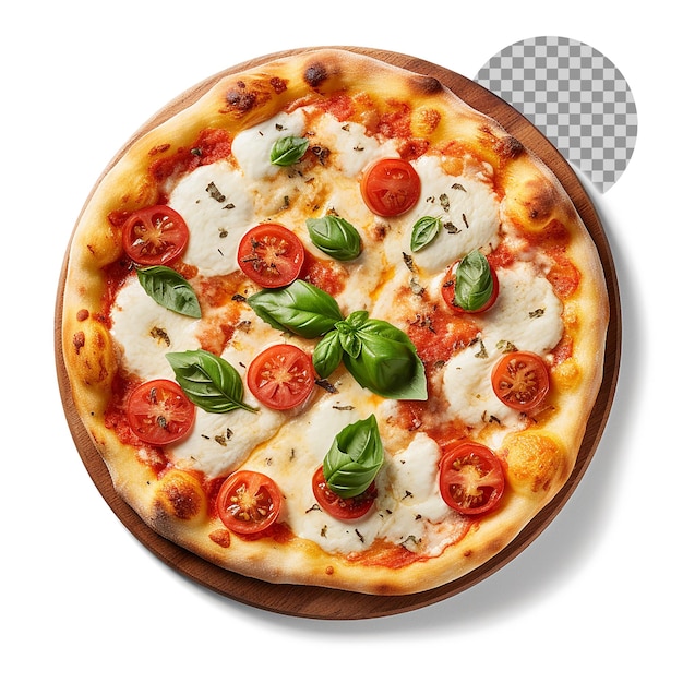 Pizza Napoletana Traditional Italian Pizza on Transparent Background