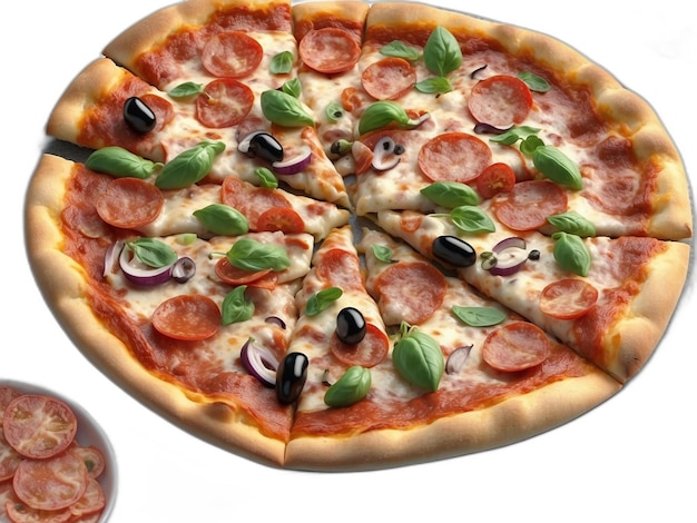 Pizza PSD on a white background