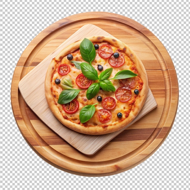 PSD pizza round wood plate pizza plate