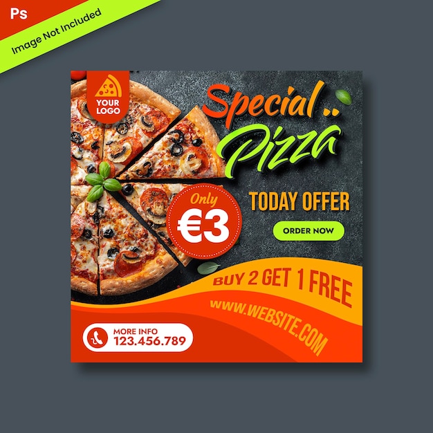 Pizza Social Media Template