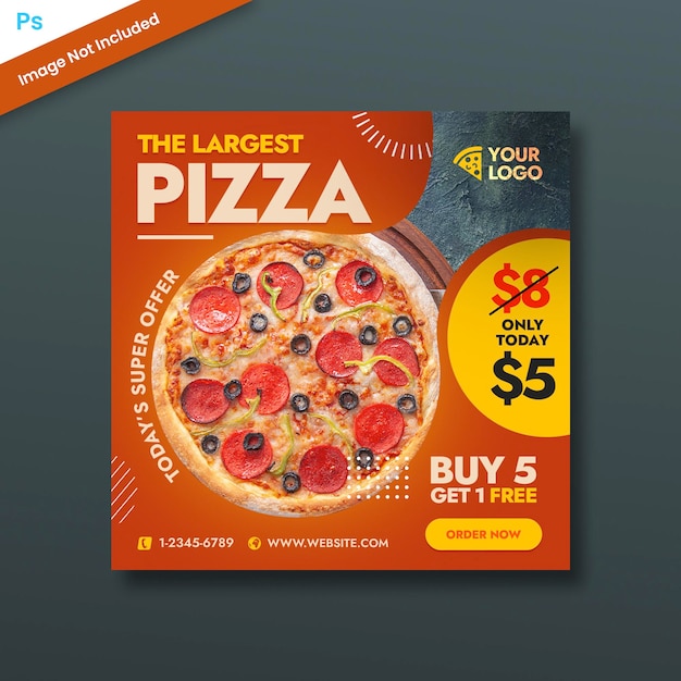 Pizza Social Media Template