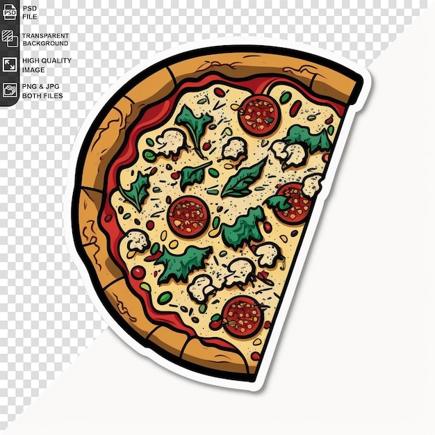 Pizza sticker png