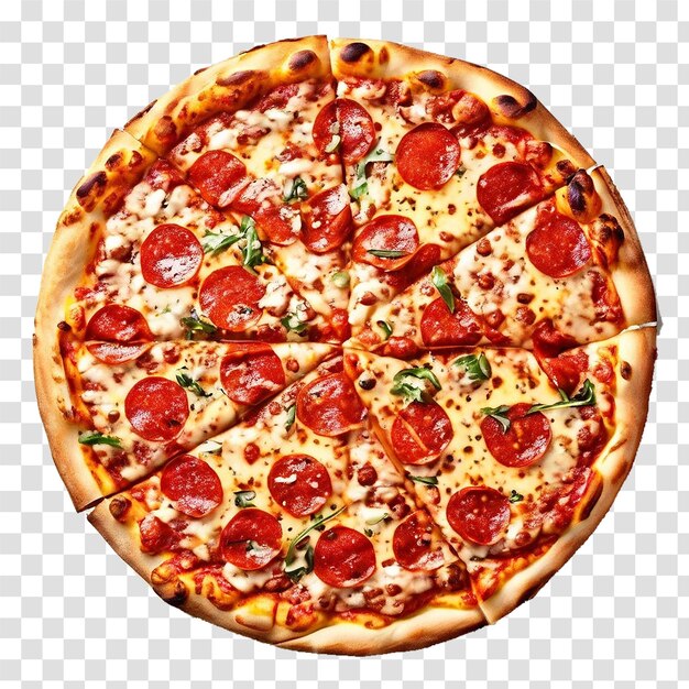 pizza on transparent background