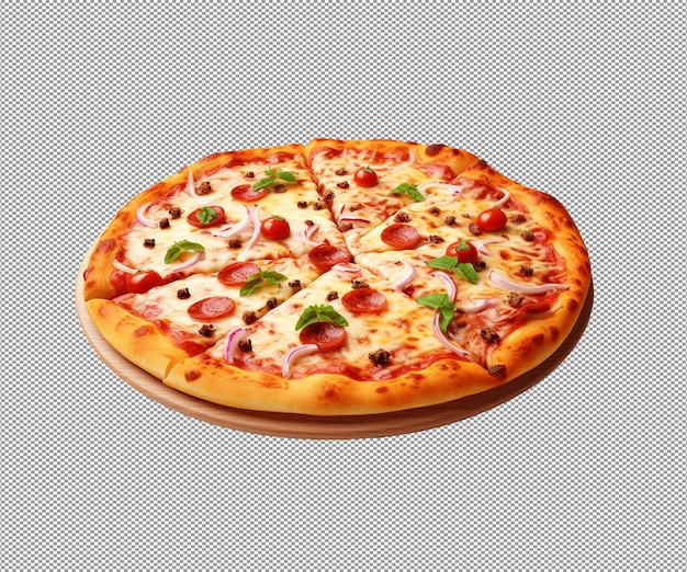 Pizza on Transparent Background