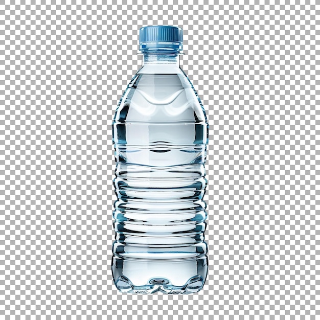 Plain Water Bottle on Transparent Background Ai Generated