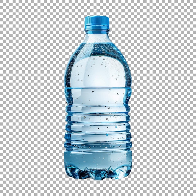 Plain Water Bottle on Transparent Background Ai Generated