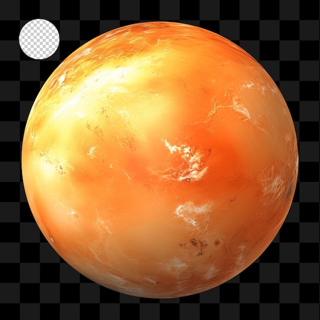 PSD planet isolated on transparent background