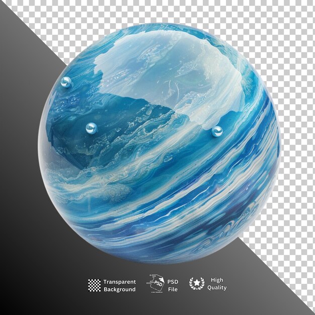 Planets isolated on transparent background