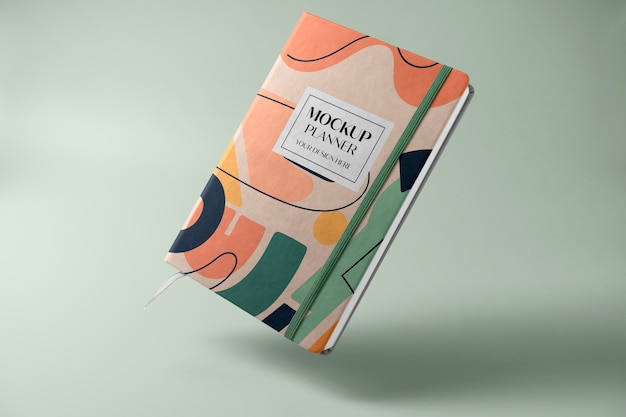 Planner notebook mockup design