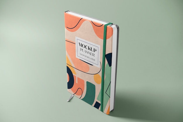 Planner notebook mockup design