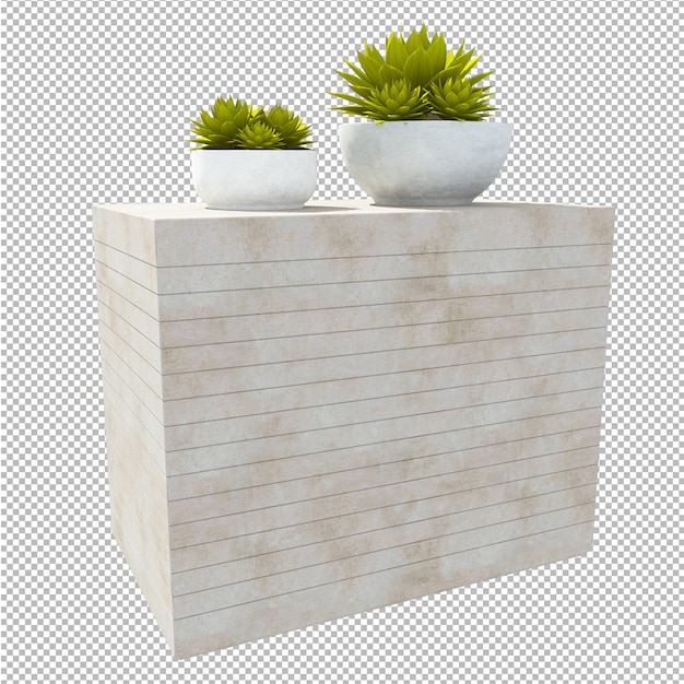 plant 3d rendering