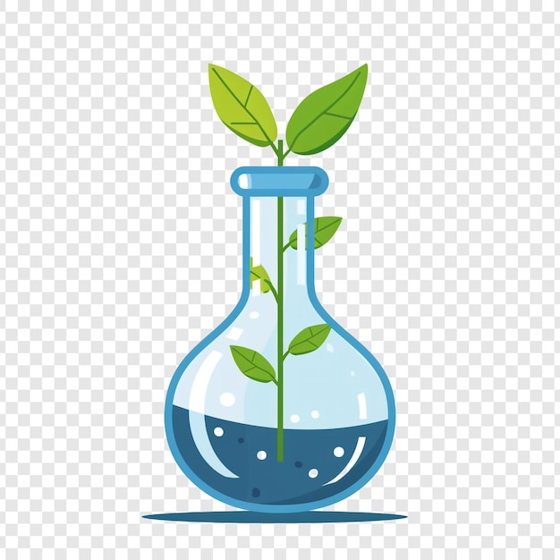 PSD plant in a flask