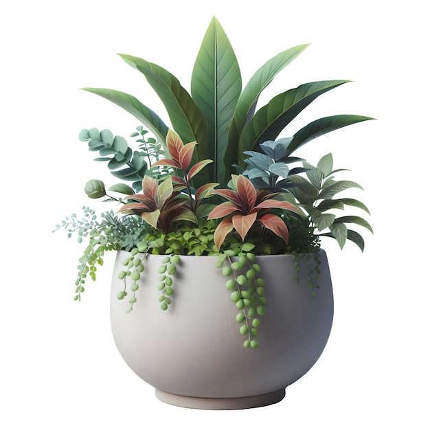 Plant pot isolated on transparent background