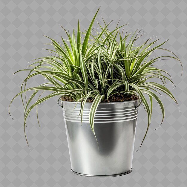 a plant that is inside of a metal pot