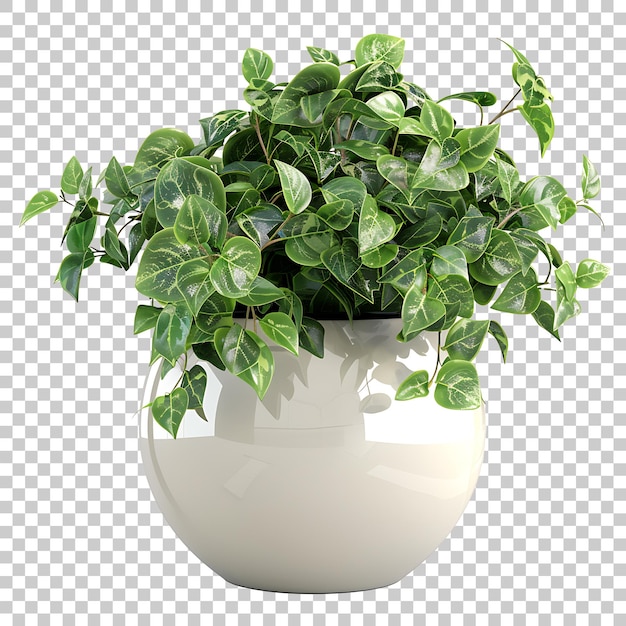 Plant in vase home interior PNG with Transparent Background