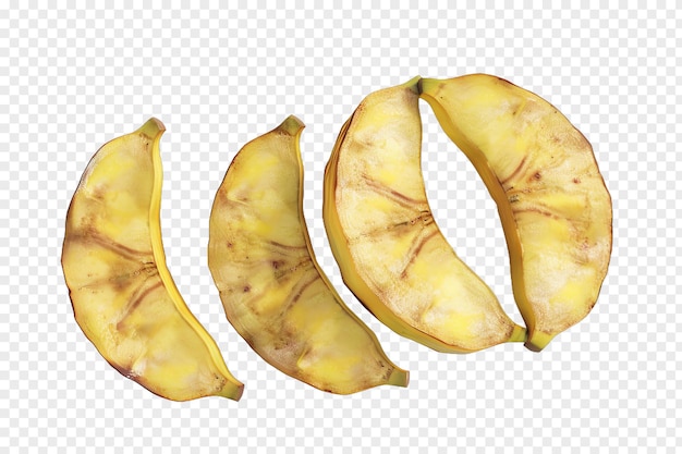 Plantain realistic fruit healty food isolated on transparent background