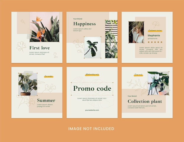 Planto instagram post template vol2