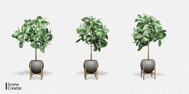 Plants in various angles scene creator