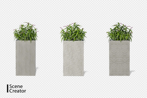 Plants in various angles scene creator