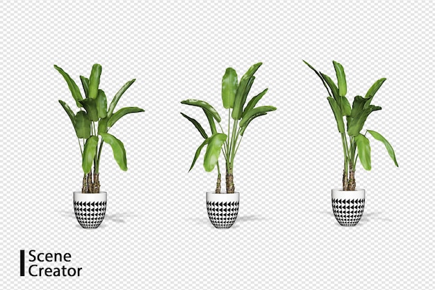 Plants in various angles scene creator