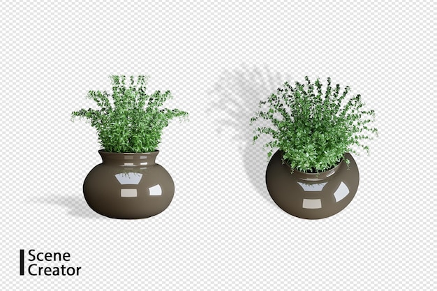 Plants in various angles scene creator