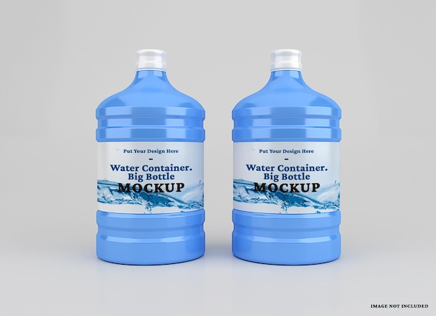 Plastic big water container mockup 