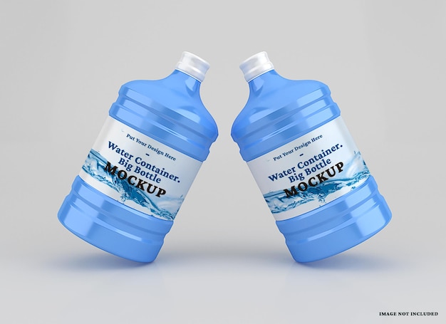 Plastic big water container mockup 