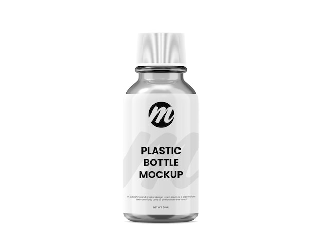 plastic bottle or essential oil bottle mockup