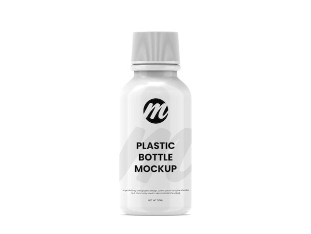 plastic bottle or essential oil bottle mockup